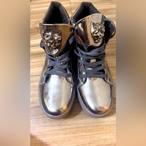 IGxx Sneakers Punk Ankle Boots Metal Rivet High Top